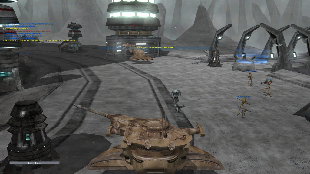 Star Wars: Battlefront 2 screenshot with classic vehicle and characters